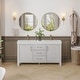 preview thumbnail 40 of 99, Leon 60 in. Double Bathroom Vanity with Composite Stone Top