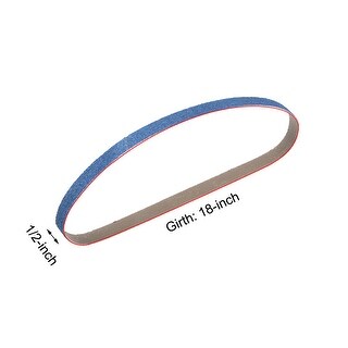 1/2 X 18 40 Grit Zirconia Metal Grinding & Sanding Belts, .5 Inch - 20 PACK