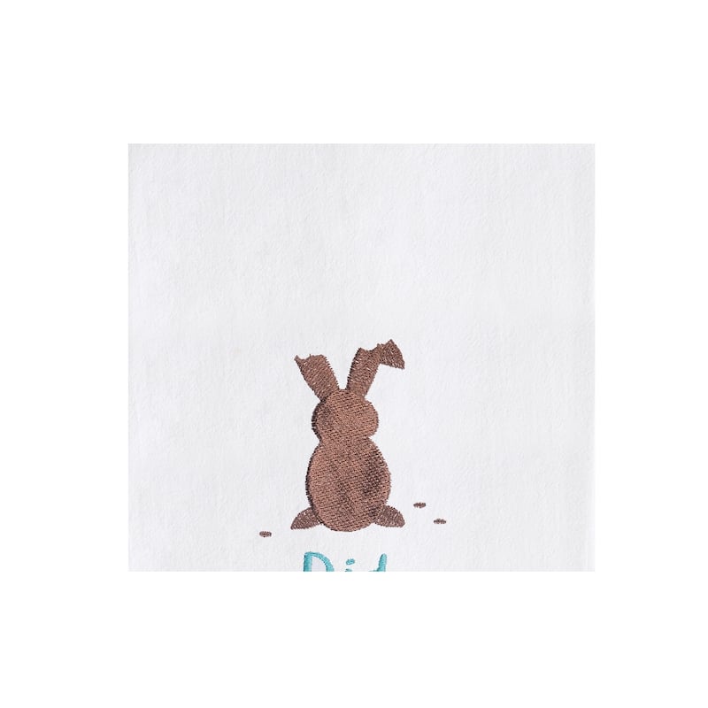 Ate My Chocolate Embroidered Cotton Flour Sack Kitchen Towel