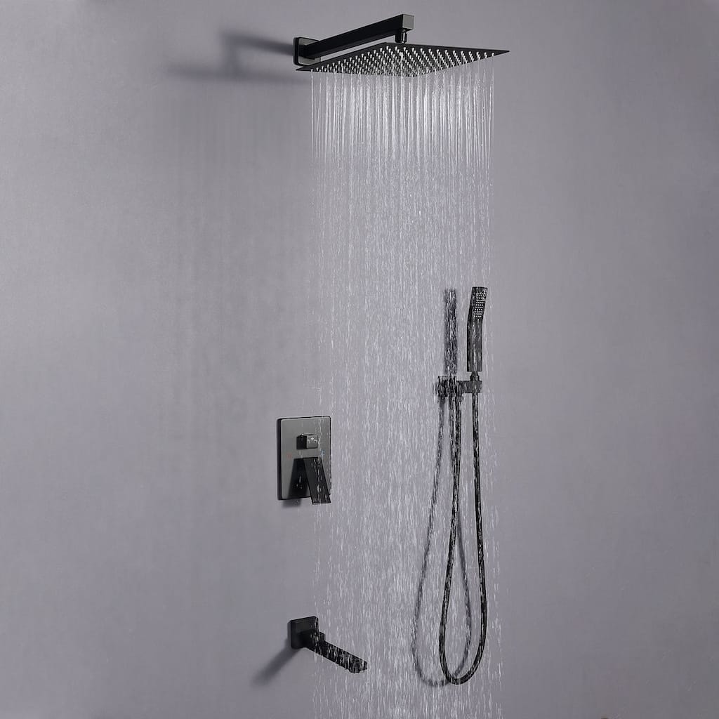 Eridanus Luxury Rainfall Shower System with Tub Spout for Bathroom