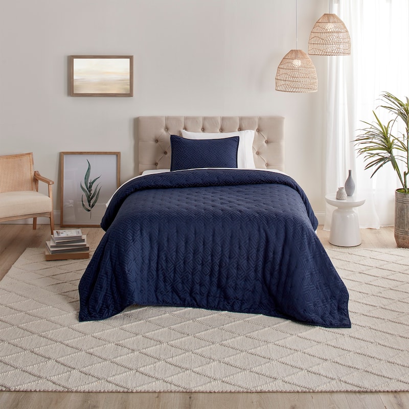 Anne Klein Torringford Quilt Set, Lightweight Bedspread Summer Quilt for All Season