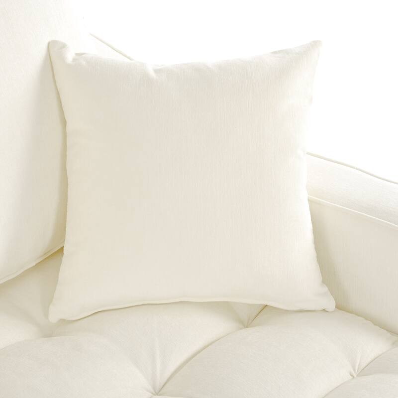 Christopher Knight Home - Modern Upholstered Chenille Fabric Sofa Bed with Tufted Seat and Detachable Pillows