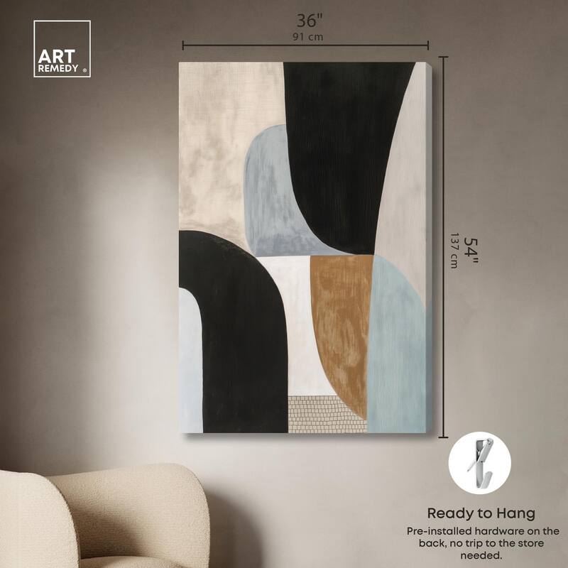 Interlocking Segments I Canvas by Art Remedy, Gallery Wrapped