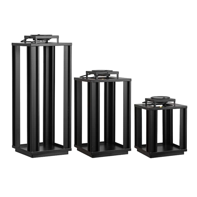 Leland Modern Indoor/Outdoor LED Solar Powered Lanterns, By JONATHAN Y - 19.50