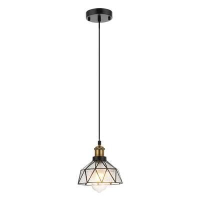 WINGBO Modern Black Pendant Light Fixture, with 72" Height Adjustable Ceiling Hanging Light - N/A