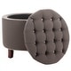preview thumbnail 4 of 5, SAFAVIEH Reims Grey Storage Ottoman