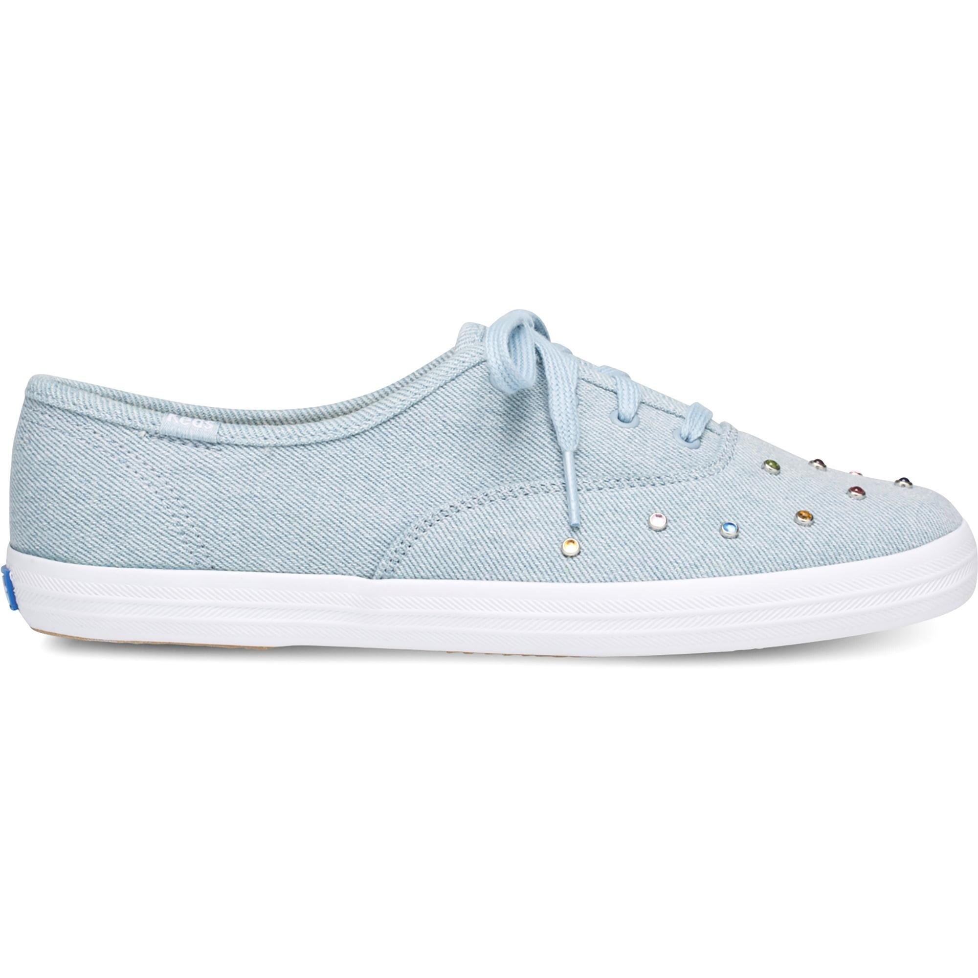 keds women's champion light blue oxford sneaker