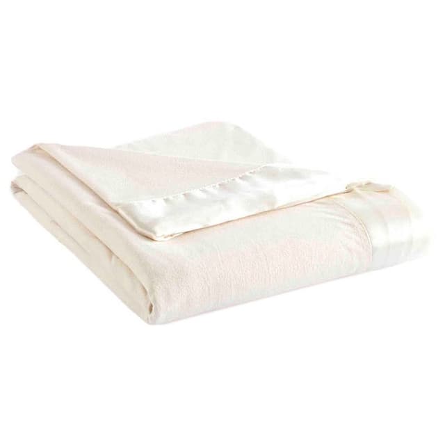 Shavel Micro Flannel All Seasons Year Round Sheet Blanket - Ivory - Queen/Full - Queen/Full