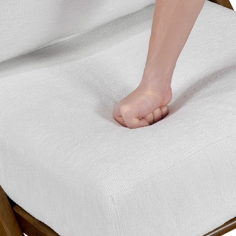 Roussel Chenille Armless Accent Chair