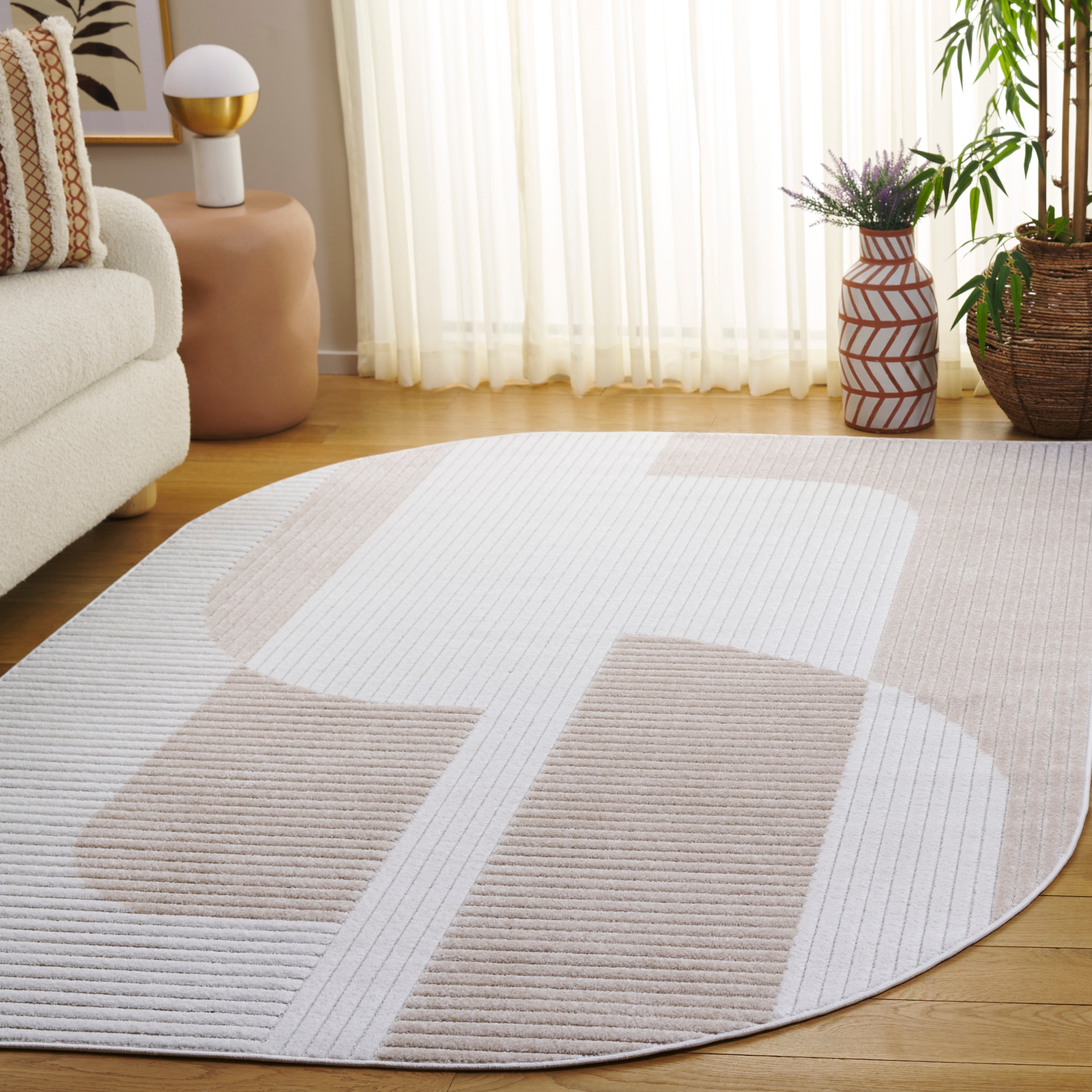 SAFAVIEH Contour Martyna Modern Stripe Rug - 5'3