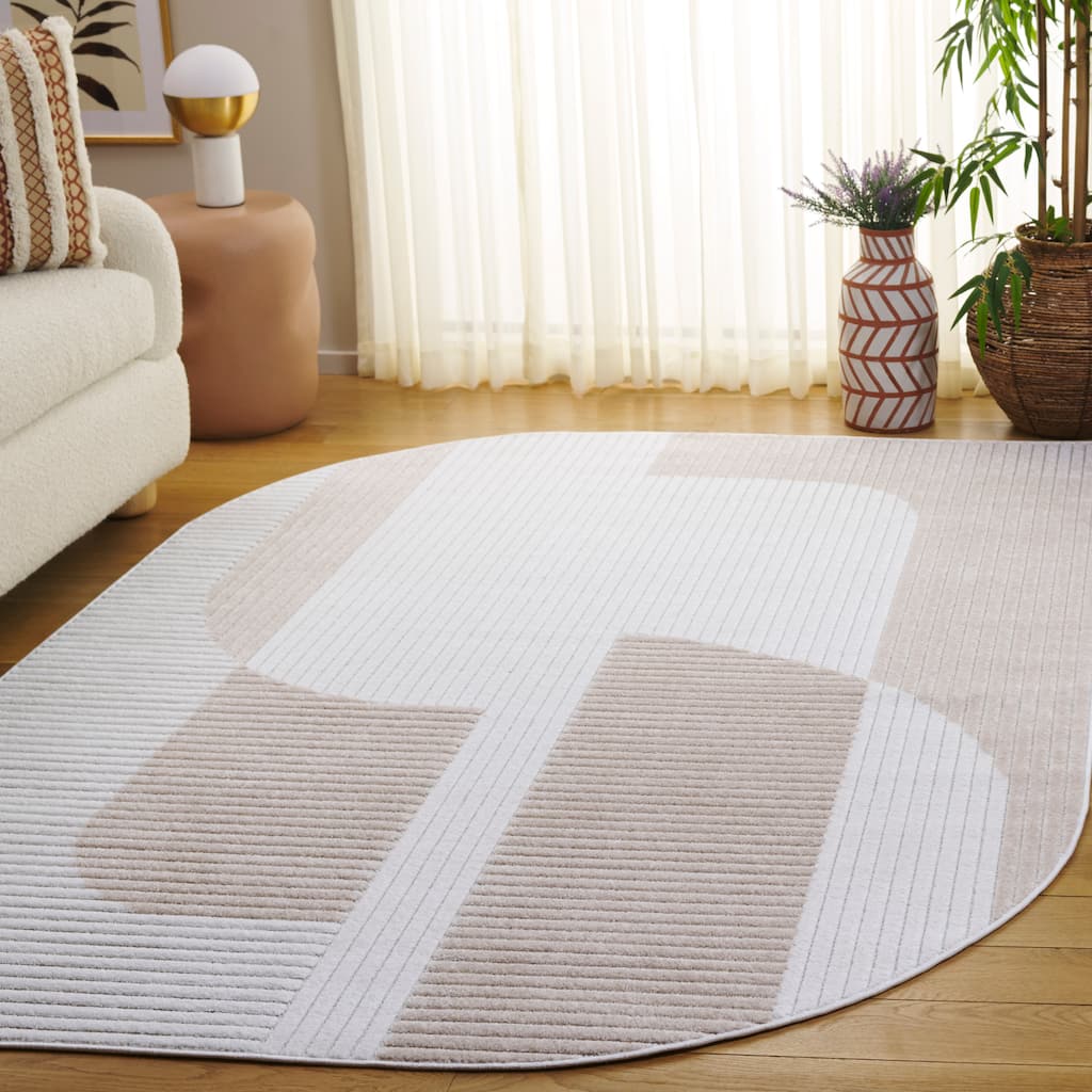 SAFAVIEH Contour Martyna Modern Stripe Rug - 5'3" x 7'6"