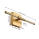 preview thumbnail 38 of 149, 28" Dimmable Integrated LED Metal Wall Sconce, by JONATHAN Y