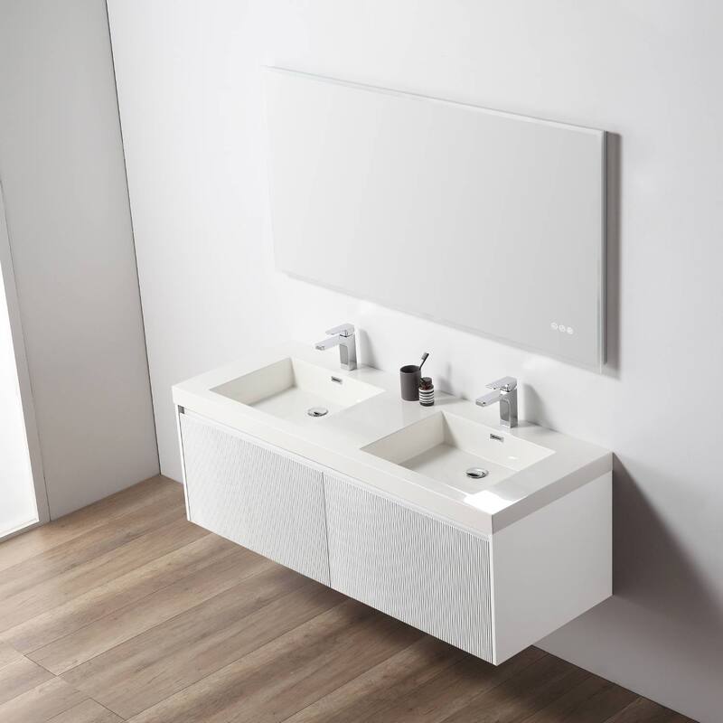 Floating Bathroom Vanity with Sink, Wall Mounted Vanity