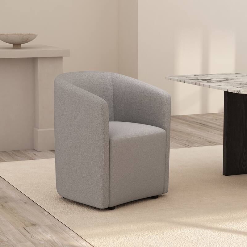 Hearth Upholstered Dining Room Armchair - Light Grey