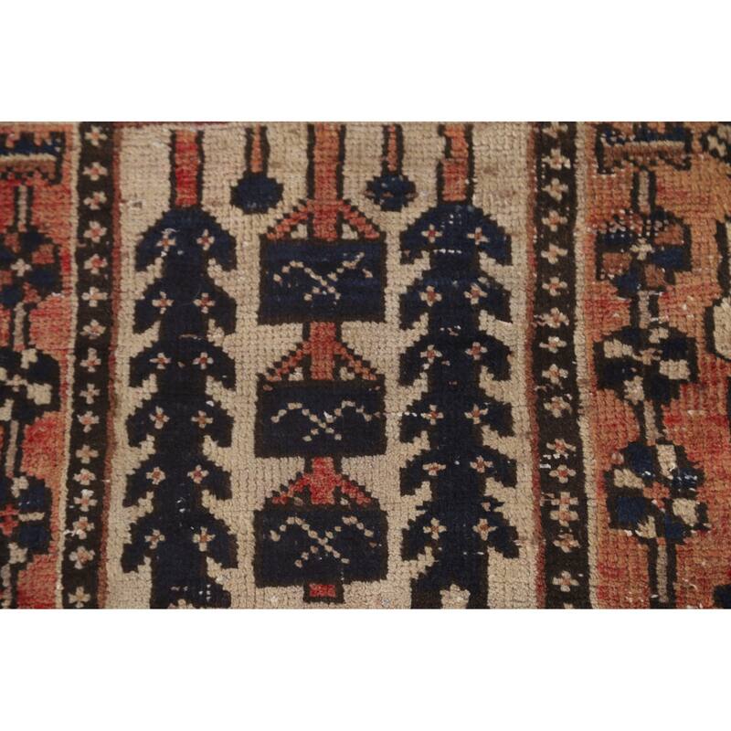 Garden Design Bakhtiari Persian Antique Area Rug Handmade Wool Carpet - 6'7"x 10'1"