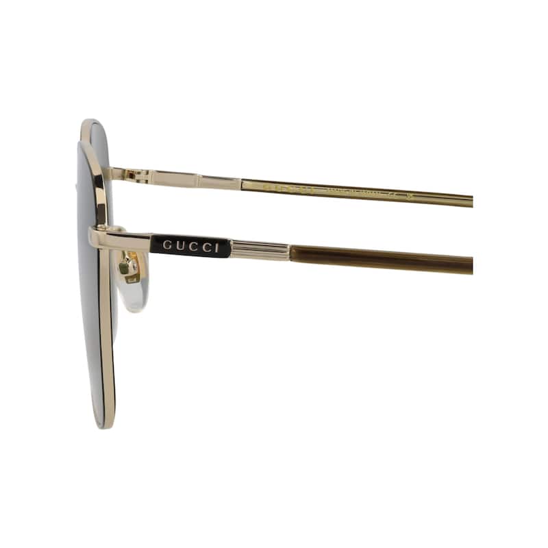 Gucci Square-Frame Metal Sunglasses