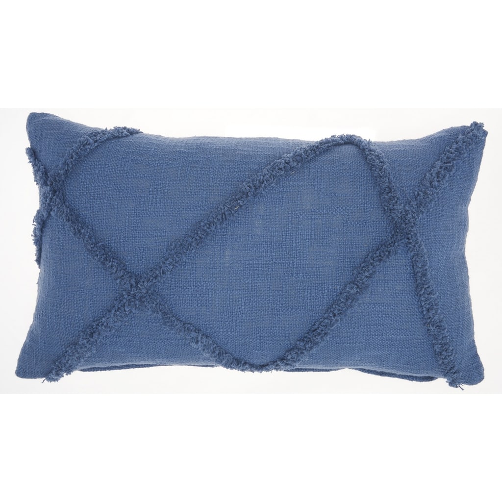 Royal Abstract Shaggy Detail Lumbar Pillow