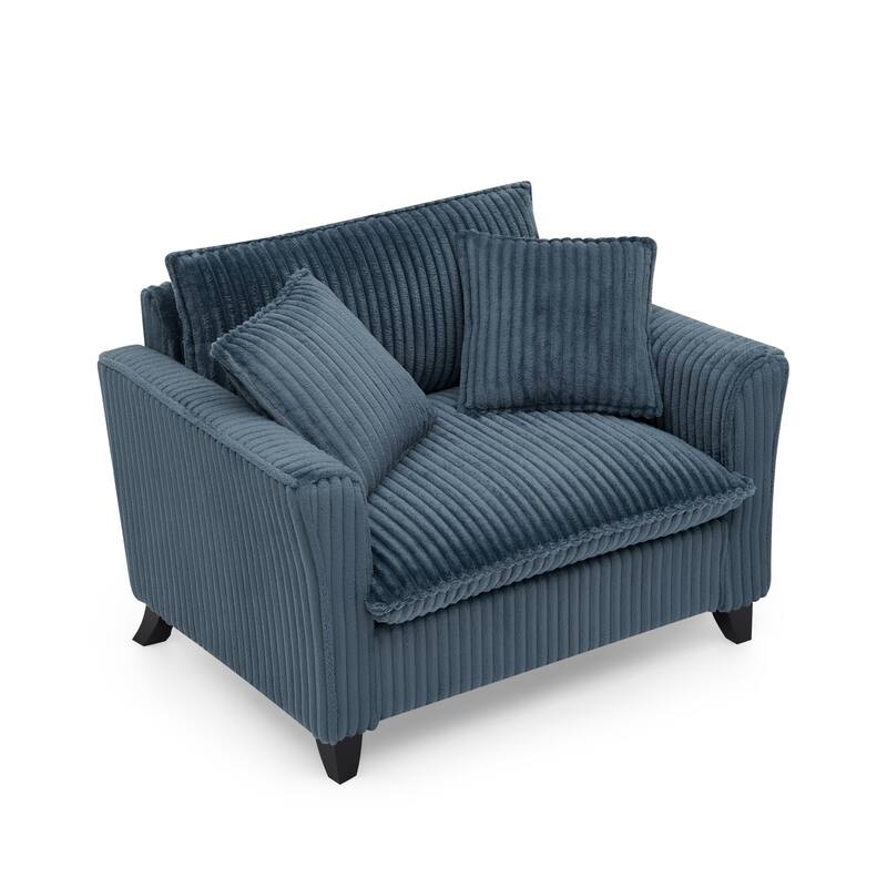 Lazy sofa chair, comfortable single-person sofa chair, with a backrest and soft seat cushion, having armrests on both sides