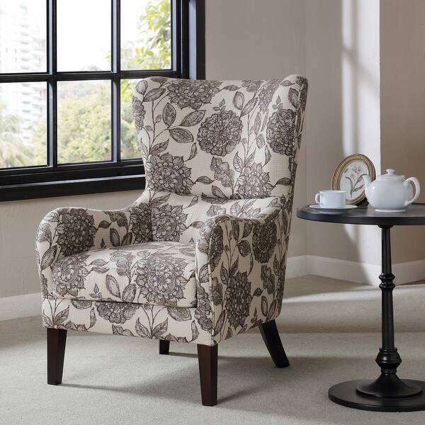 slide 2 of 15, Madison Park Leda Swoop Wing Chair Multi