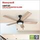 Honeywell Ventnor 52" Modern Espresso Bronze LED Ceiling Fan with Integrated Light
