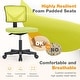 preview thumbnail 43 of 44, Office Computer Desk Chair with Wheels, Ergonomic Low-Back Mesh Rolling Work Swivel Chairs, Armless Comfortable Lumbar Support