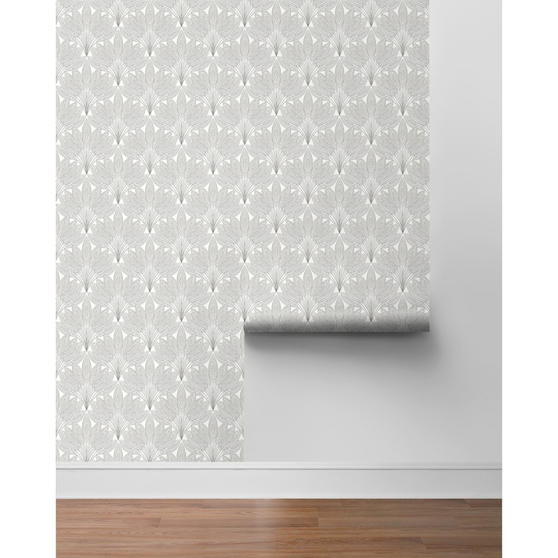 NextWall Peacock Leaves Peel and Stick Wallpaper