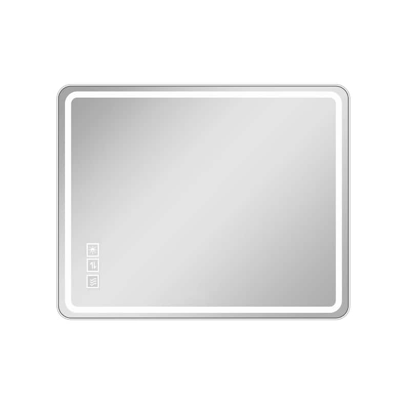 LED Anti-Fog Frameless Bathroom Vanity Mirrors with Front Lights