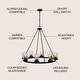preview thumbnail 7 of 20, Athos Ring Iron/Seeded Glass Bohemian Cottae LED Chandelier, Oil Rubbed Bronze by JONATHAN Y