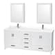 Option White / White Quartz Top / Brushed Chrome Hardware