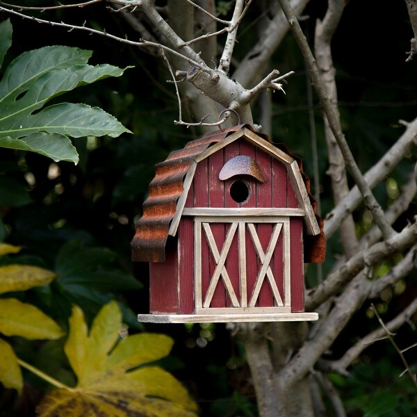 Lil Red Barn Solid Wood Birdhouse 