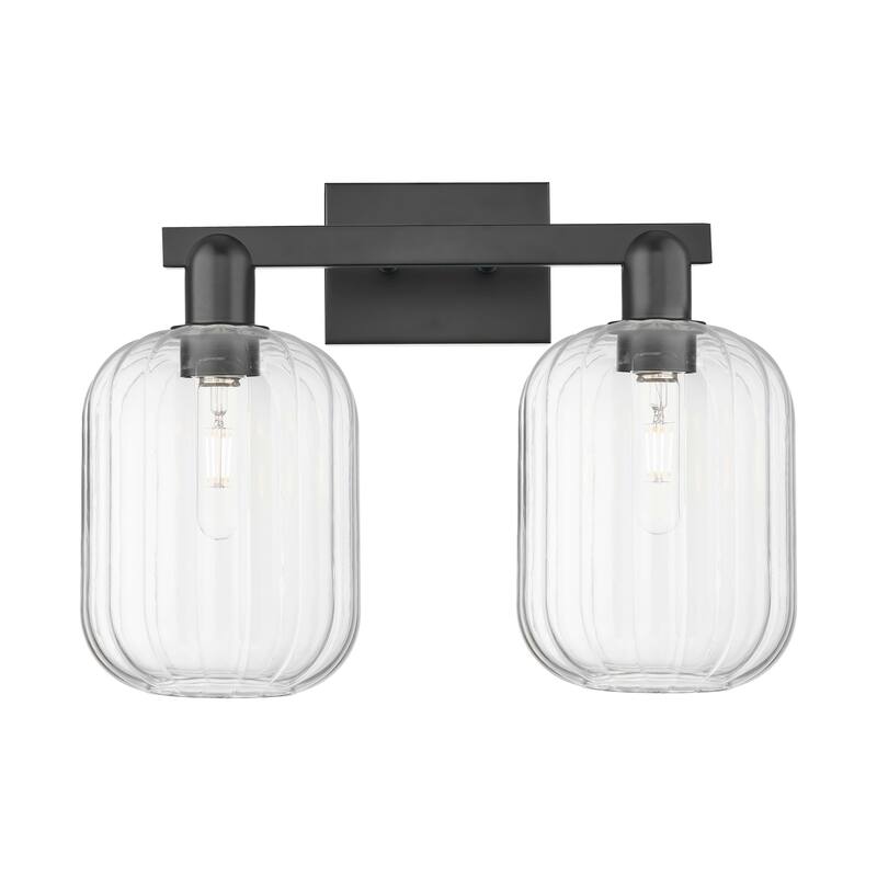 Innovations Lighting Downtown Urban - Preston - 2 Light 16" Jar Shade Bath Vanity Light