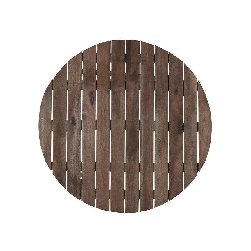 Linon Catalan Three-Piece Cafe Teak Set