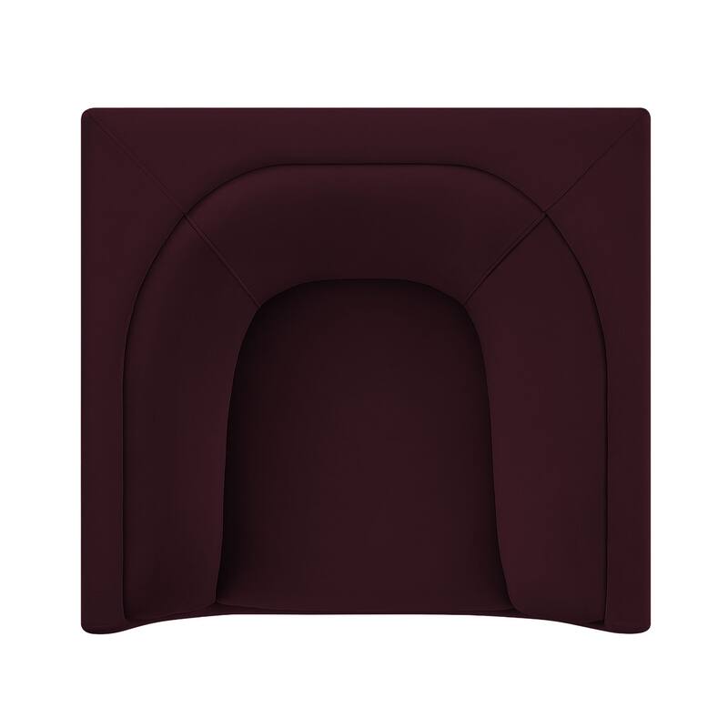 Hilda Curved Back Performance Velvet Armchair
