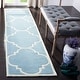 preview thumbnail 67 of 112, SAFAVIEH Handmade Chatham Vicie Modern Wool Rug 2'3" x 11' Runner - Blue/Ivory - Runner