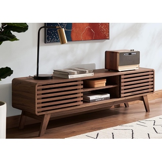 TV Stand, Mid Century Modern for 55/60/65 inch, Farmhouse Design with ...