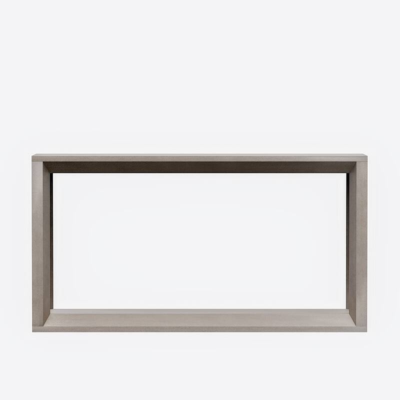 60" Solid Wood Console Table, Rectangular Sofa Table with Wide Top and Open Storage, Behind-Couch Accent Table Entryway Console