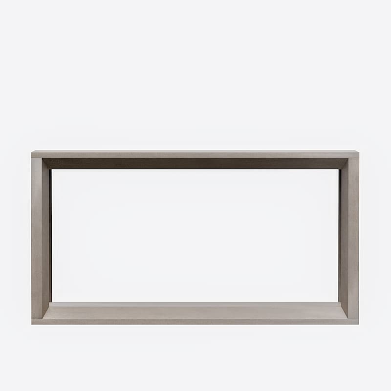 Solid Wood Veneer Console Table, 60 Inch Wide Sofa Table with Ample Storage for Entryway Organization