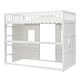 preview thumbnail 8 of 112, Solid Wood House Loft Bed with Window Design and Ladder, Twin/Full Size Playhouse Bed Loft Bed Frame with Guardrail for Kids
