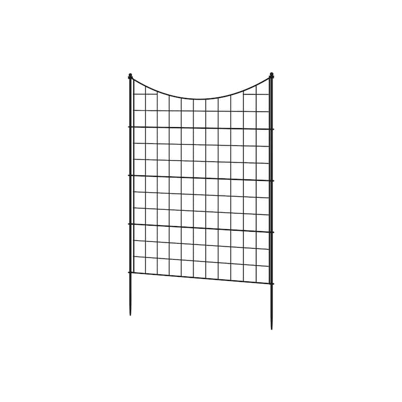Garden Border Fence Panel Set Metal Garden Edging Flower Beds Pathways