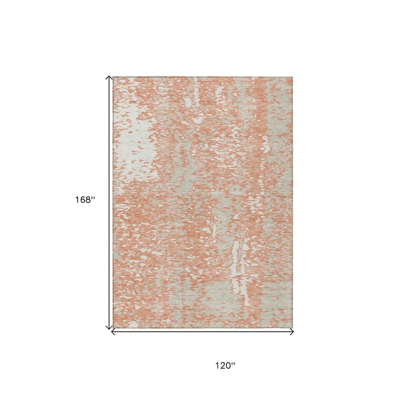 HomeRoots Abstract Transitional Rectangle Outdoor Rug