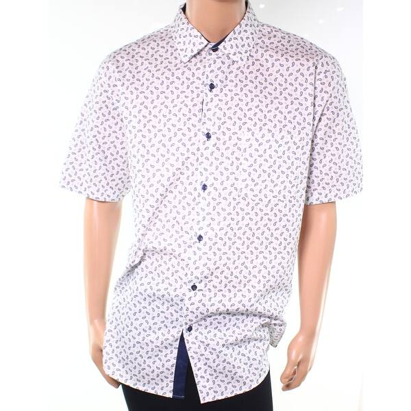 Shop Tasso Elba New Combo White Mens Size 2xl Button Down Paisley