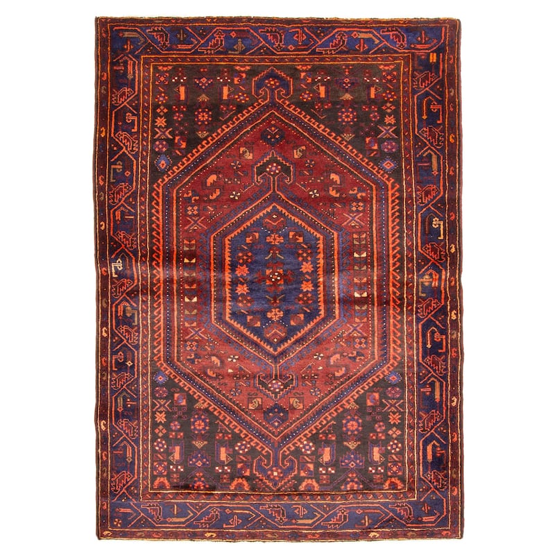 ECARPETGALLERY Hand-knotted Anadol Red Wool Rug - 5'2 x 7'5