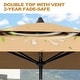 preview thumbnail 13 of 76, Pellebant 9 x 5 Ft Outdoor Double Top Market Umbrella