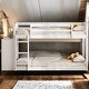 preview thumbnail 2 of 11, Twin over Twin Bunk Bed with 4 Drawers and 3 Shelves