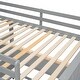 preview thumbnail 18 of 53, Full size Loft Bed with Desk,Multifunctional Wooden Loft Bed with Shelves