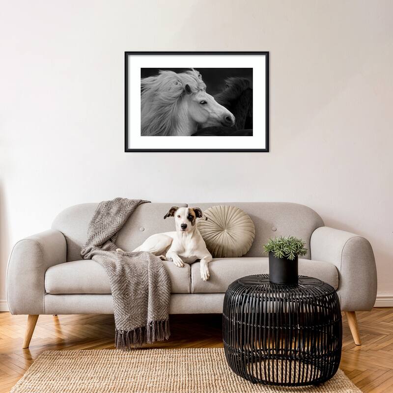 Bad Hair Day by John Fan Wood Framed Wall Art Print