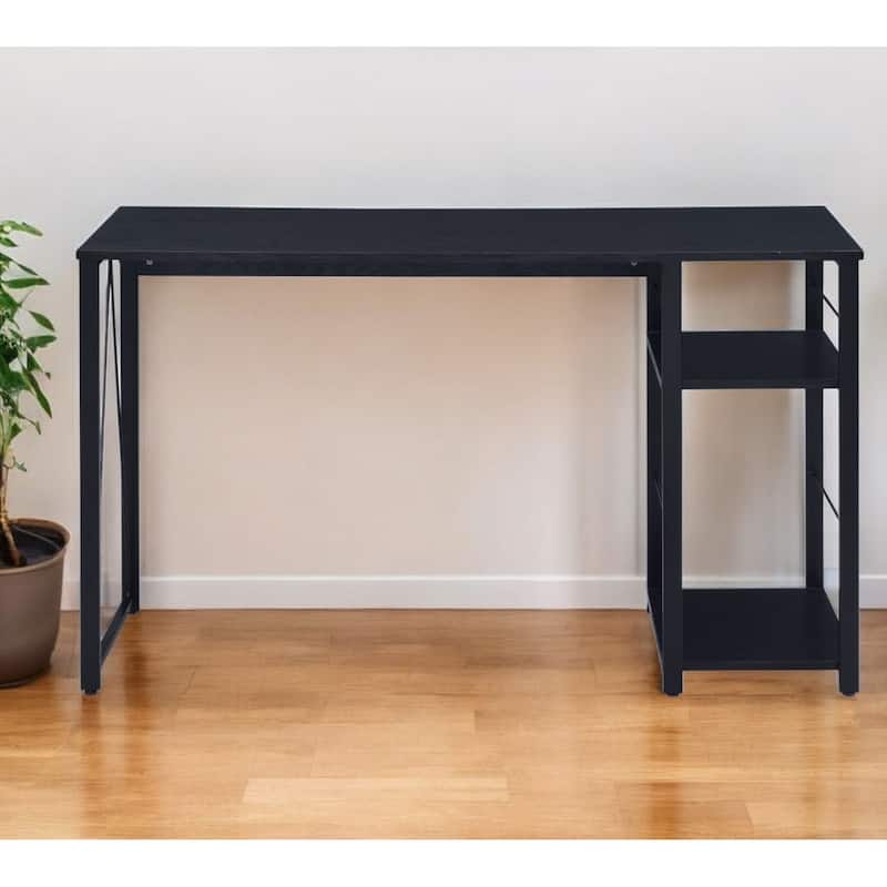 47" Black Writing Desk - Black