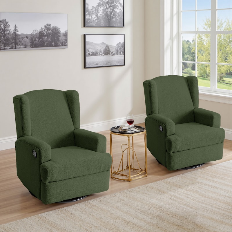Swivel Glider Rocker Nursery Recliner Chair set of 2