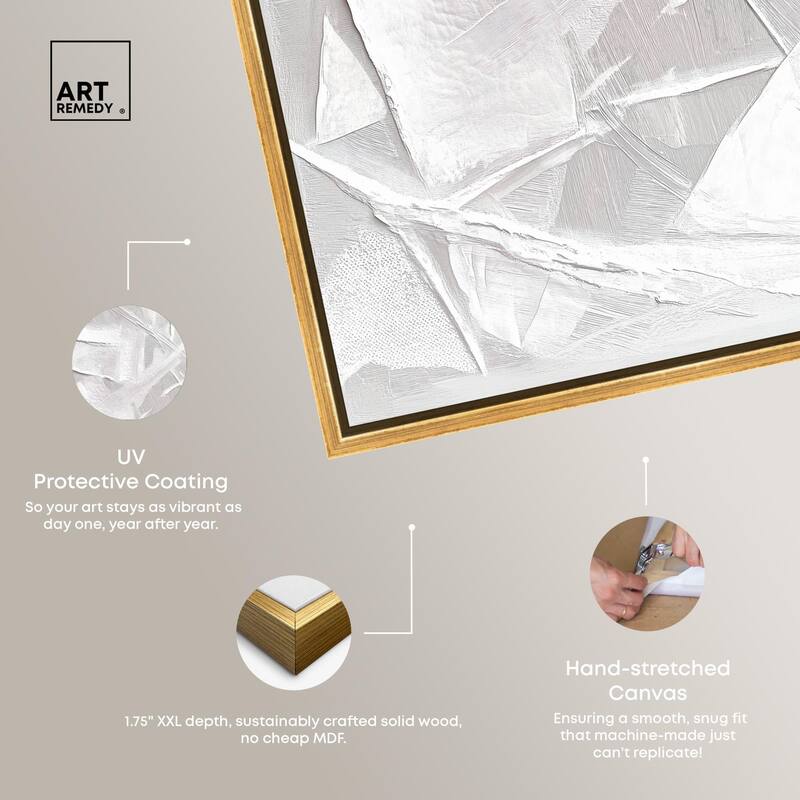 Thick White Texture II Canvas by Art Remedy