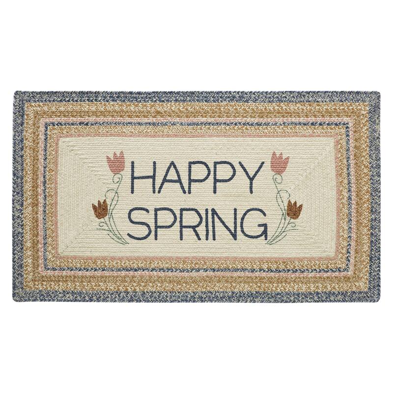 Kaila Happy Spring Jute Rug Rect w/ Pad 27x48